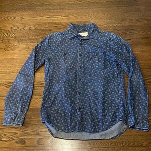 Ralph Lauren Denim & Supply Men's Small Chambray All Over Utility Shirt